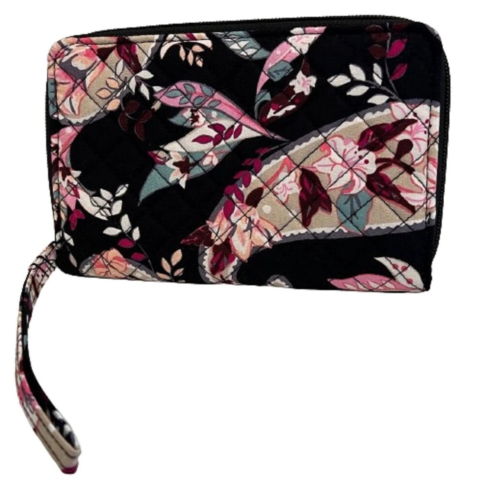 Vera Bradley Women's Zip-Around Wallet Wristlet in Botanical Paisley - Picture 3 of 3